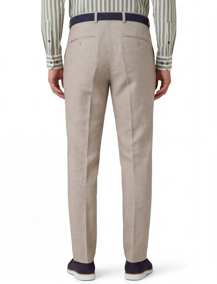 Brax katoenen broek beige gemeleerd