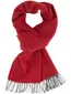 Profuomo sjaal rood wol