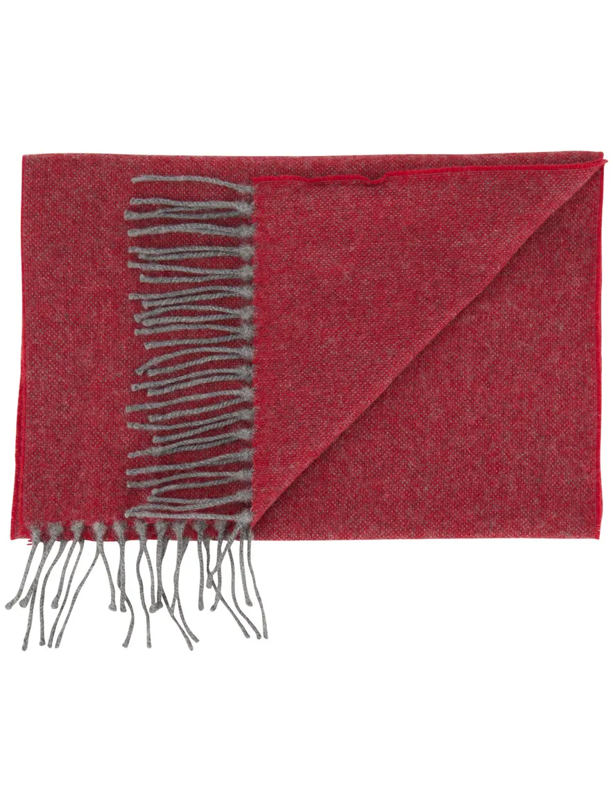 Bordeaux sjaals Profuomo Originale lamswol