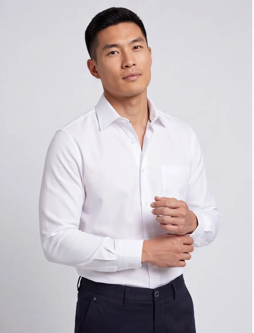 Wit overhemd John Miller Regular Fit