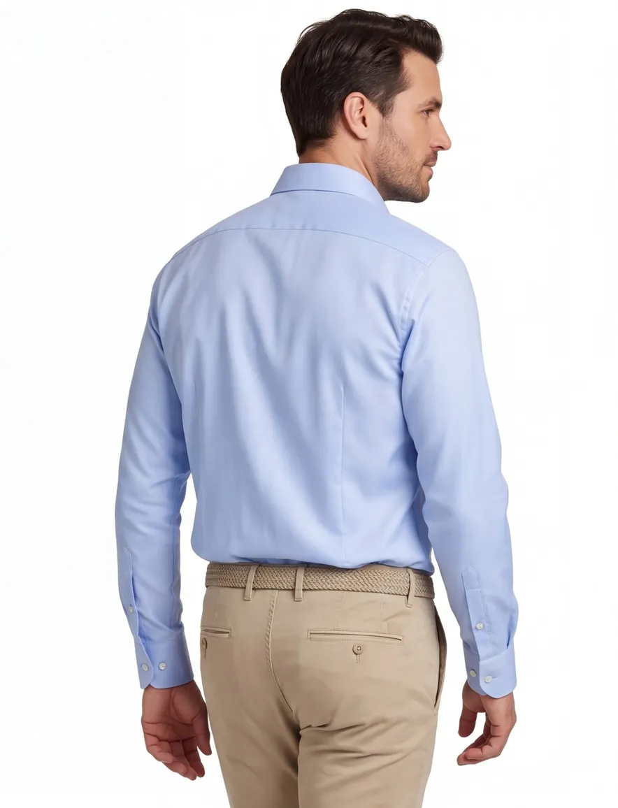 John Miller lichtblauw Tailored fit