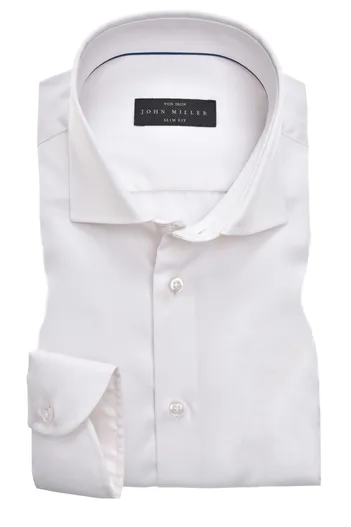 John Miller John Miller heren business overhemd ecru effen slim fit