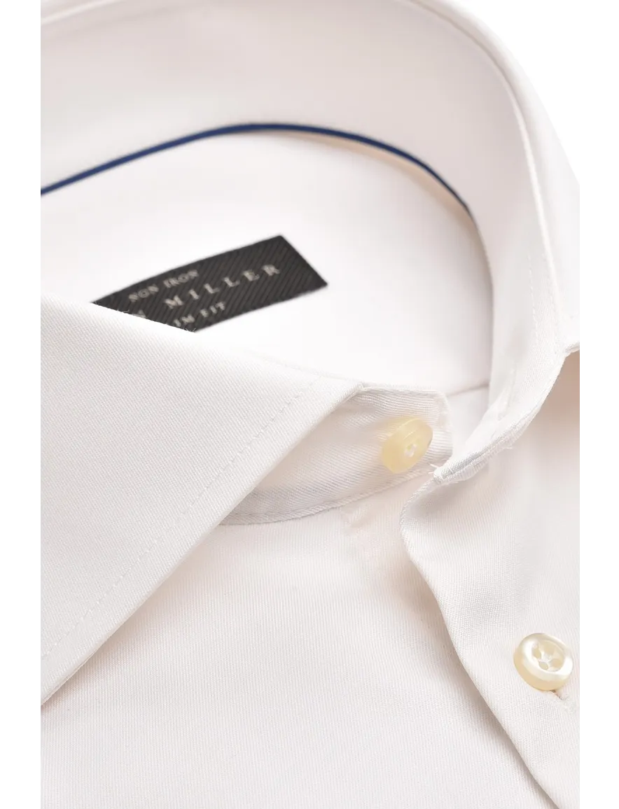 John Miller Slim Fit overhemd ecru non iron