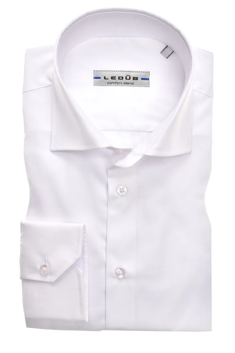 Overhemd Ledub Slim Fit wit