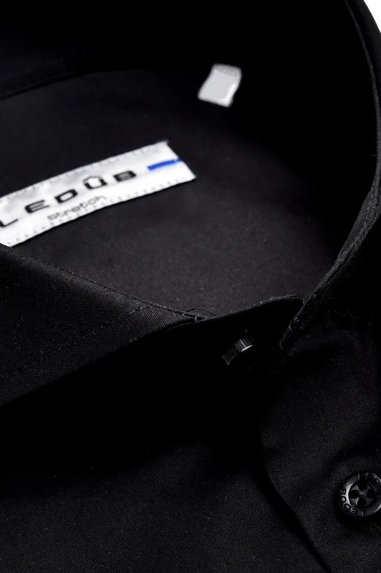 Zwart overhemd Ledub Slim Fit