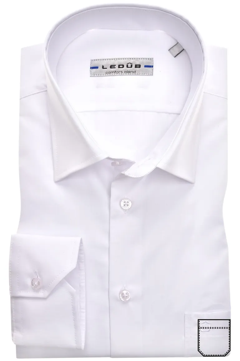 Overhemd Ledub Regular Fit wit