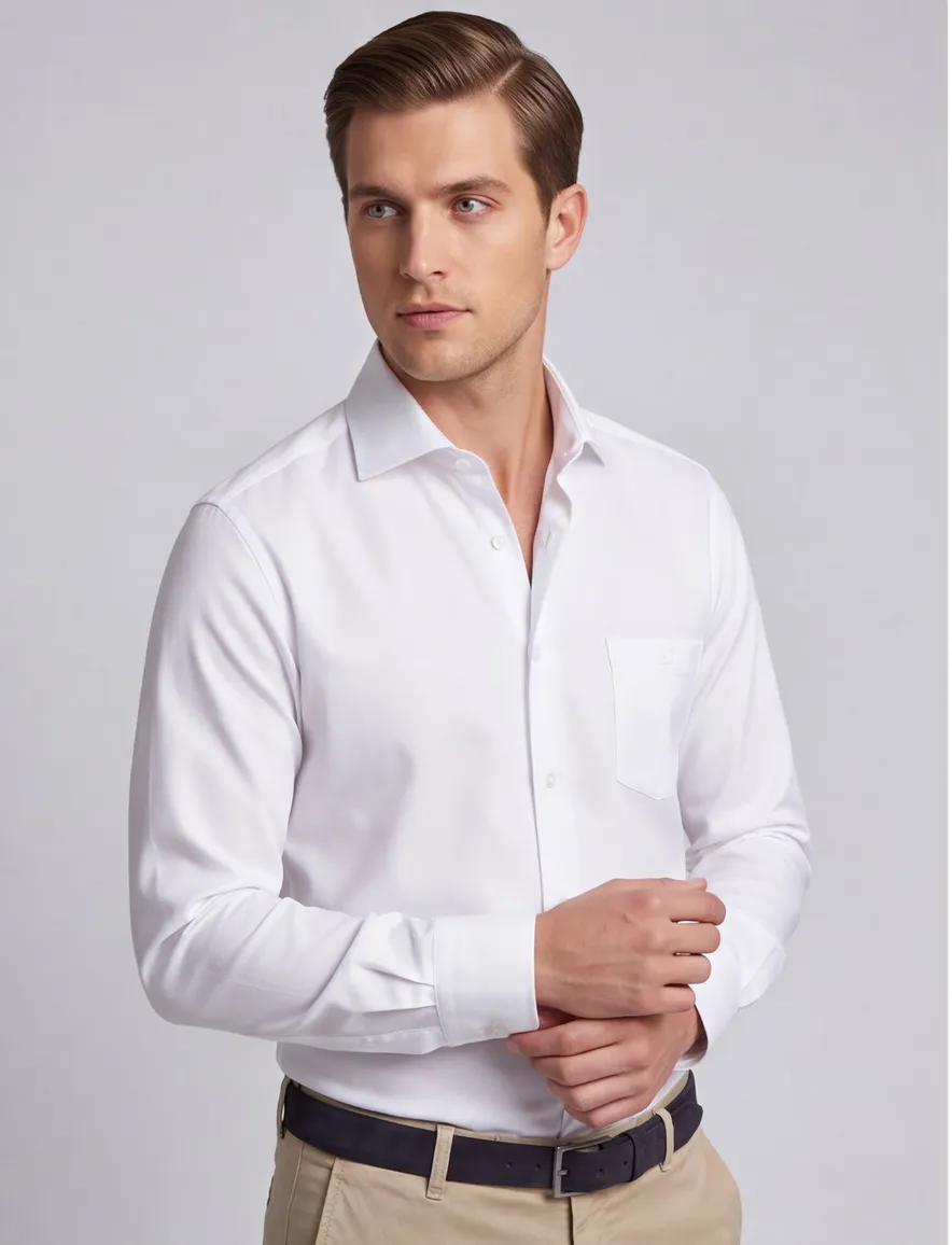 Overhemd Ledub Modern Fit wit