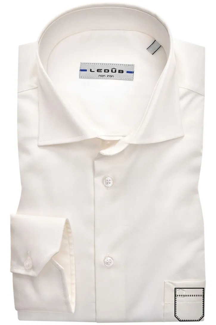 Ledub overhemd ecru Modern Fit