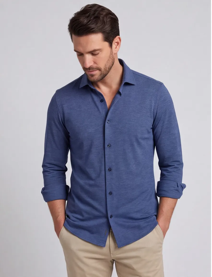 Overhemd Olymp Luxor Modern Fit navy