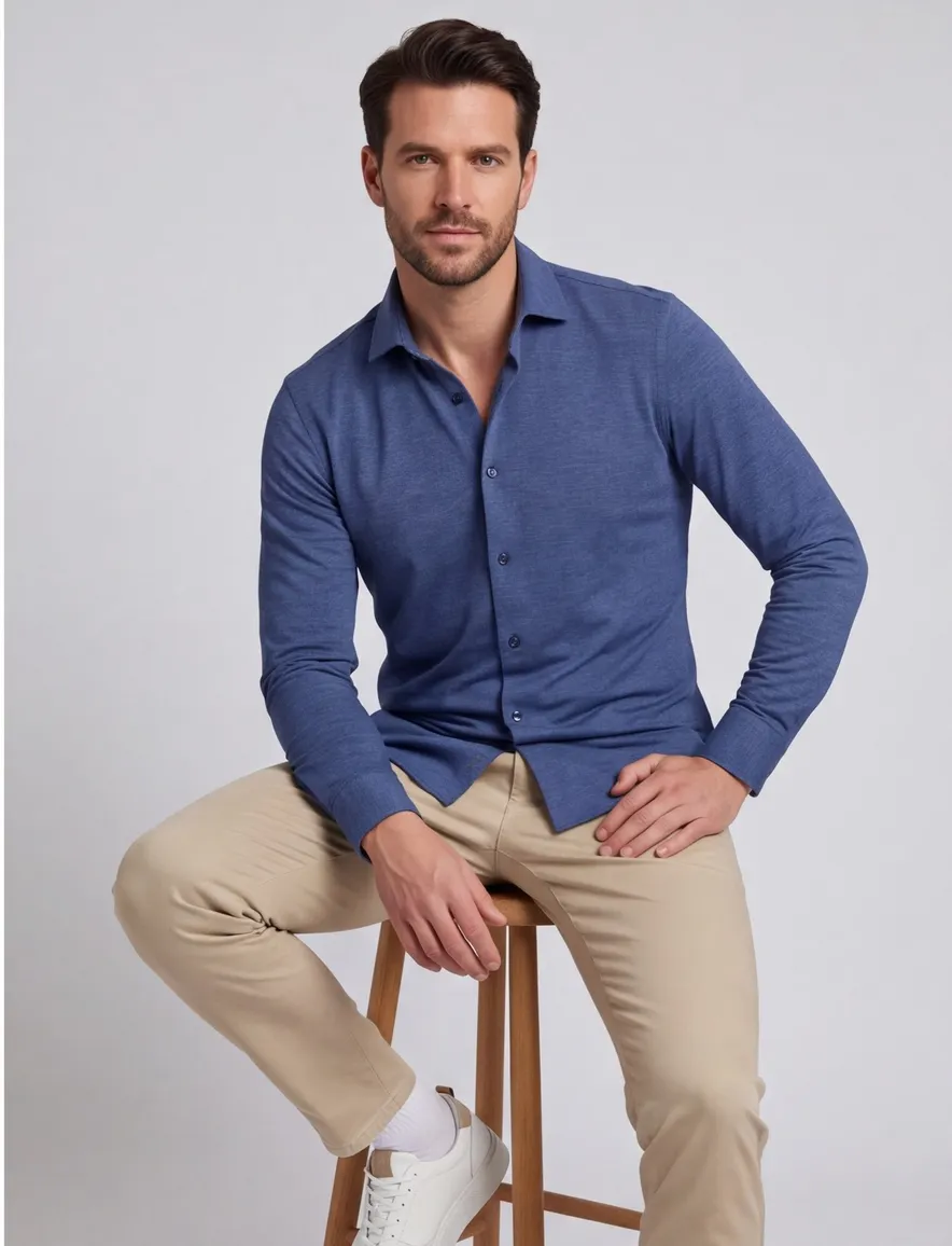 Overhemd Olymp Luxor Modern Fit navy