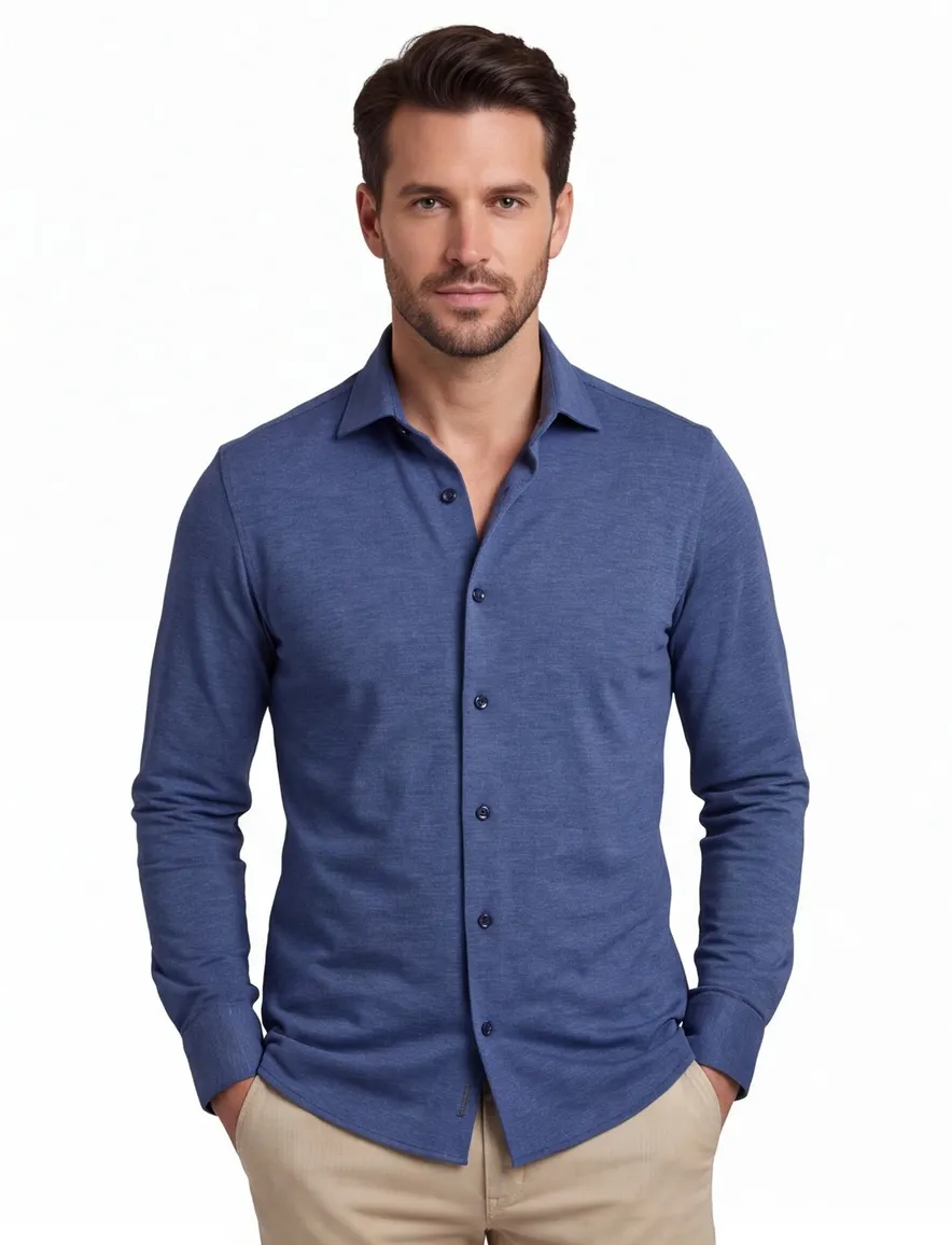 Overhemd Olymp Luxor Modern Fit navy