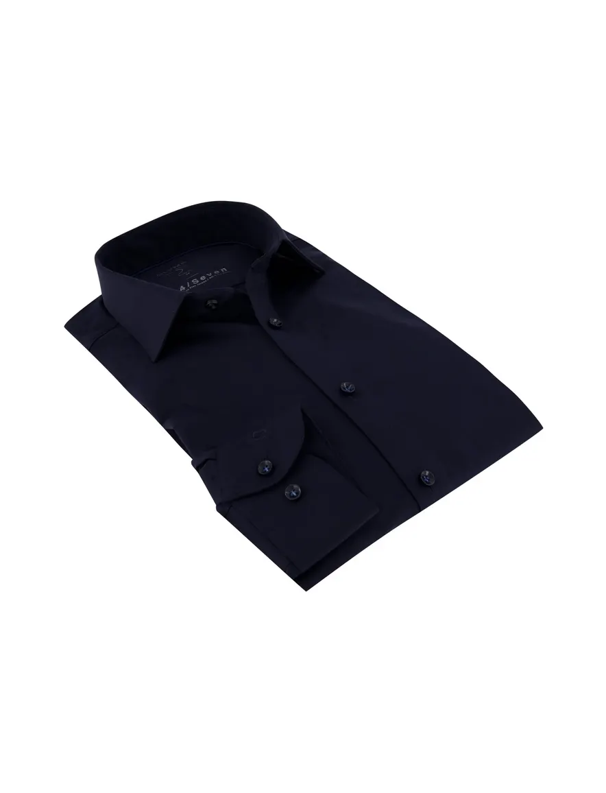 Overhemd mouwlengte 7 Olymp navy Level Five