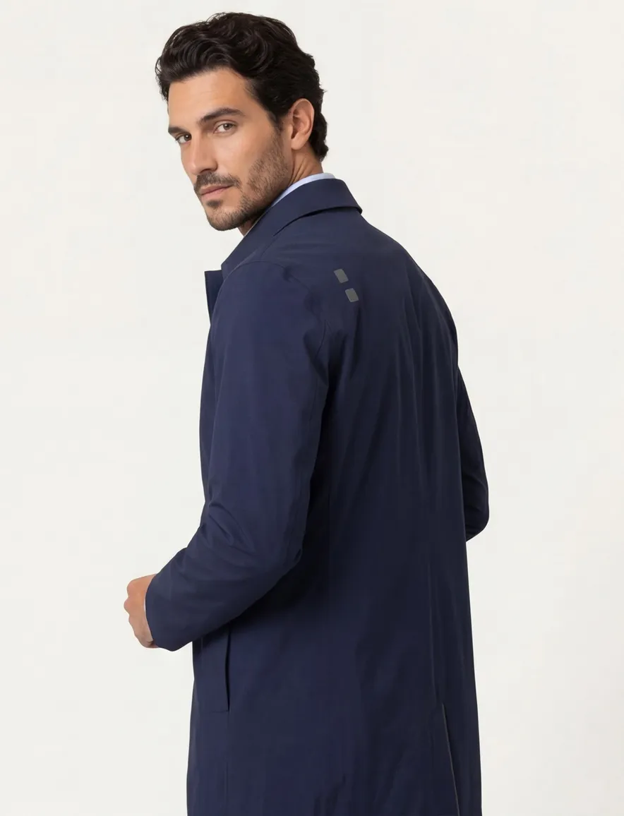 Donkerblauwe jas UBR Sky Fall coat