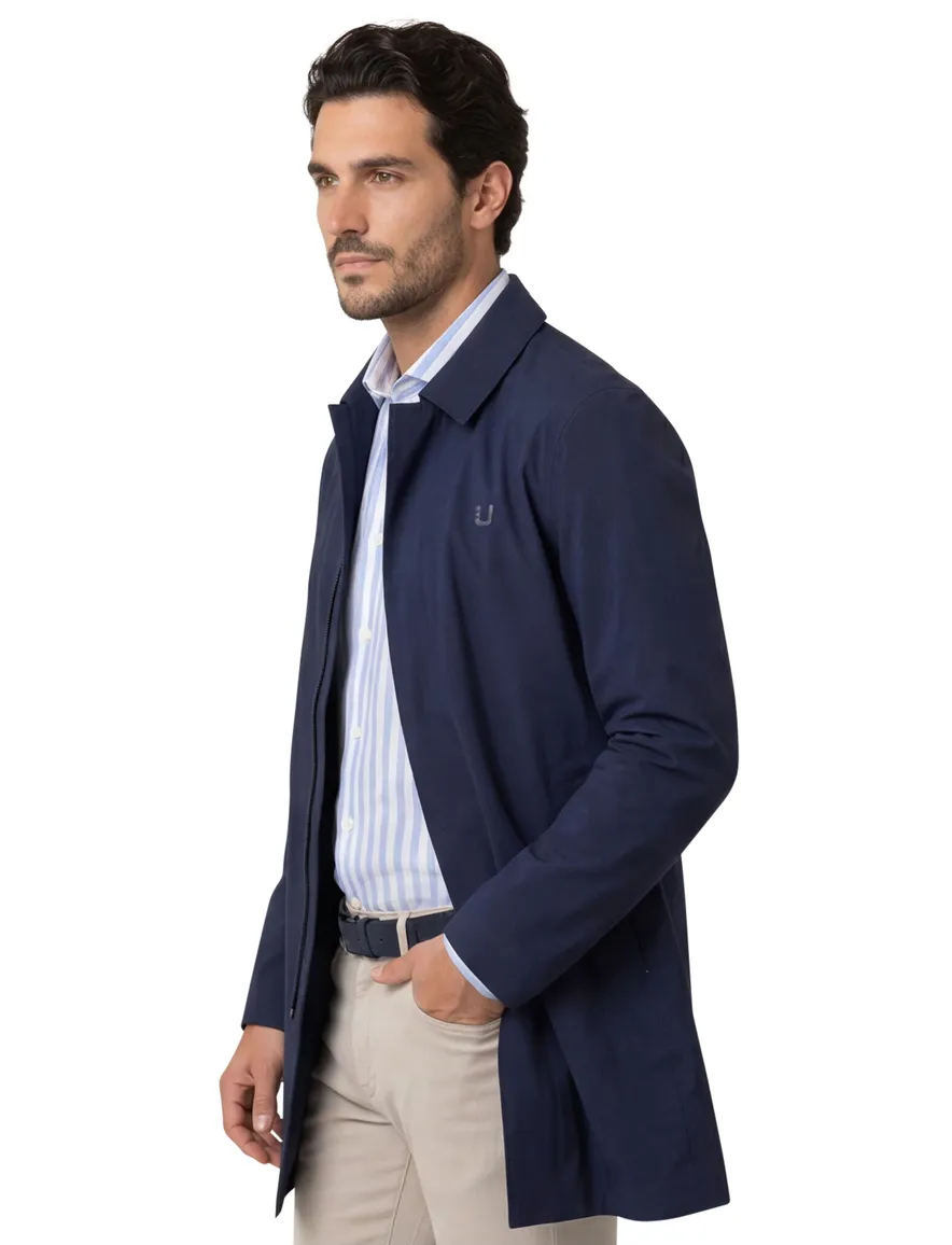 Donkerblauwe jas UBR Sky Fall coat