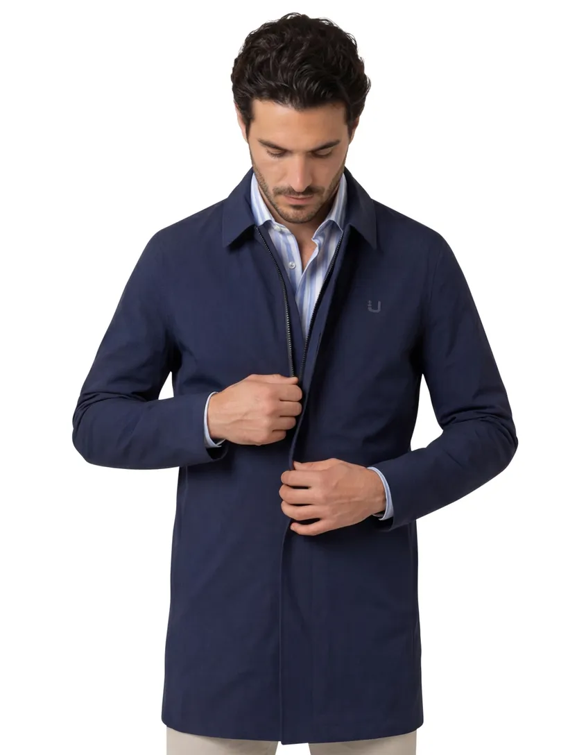 UBR Sky Fall coat donkerblauw