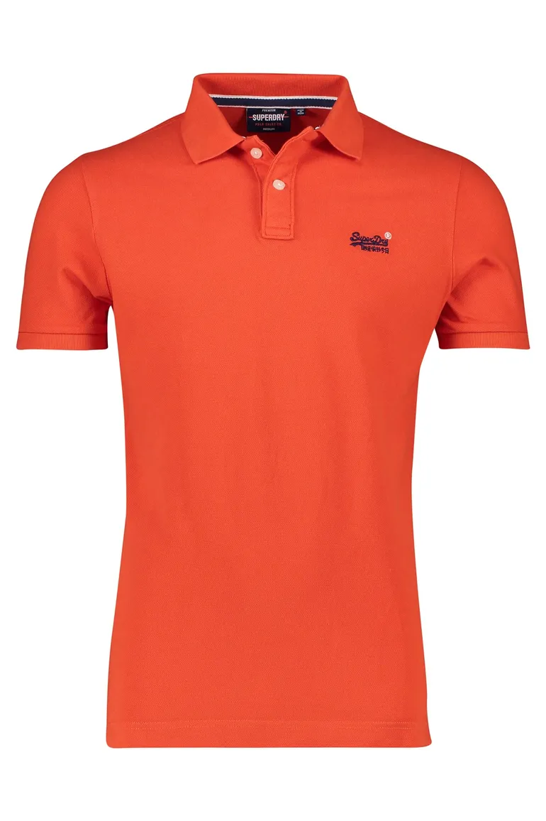 Oranje polo Superdry