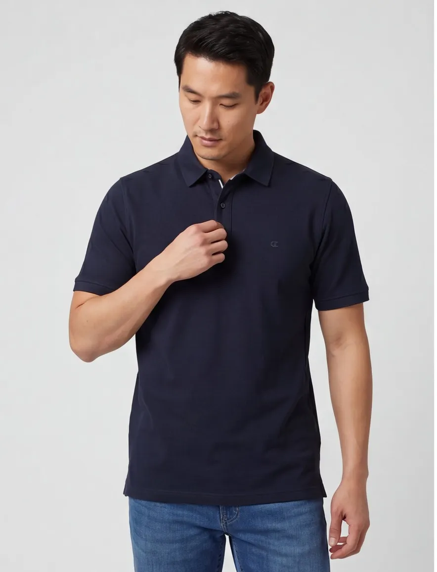 Poloshirt Casa Moda navy blauw