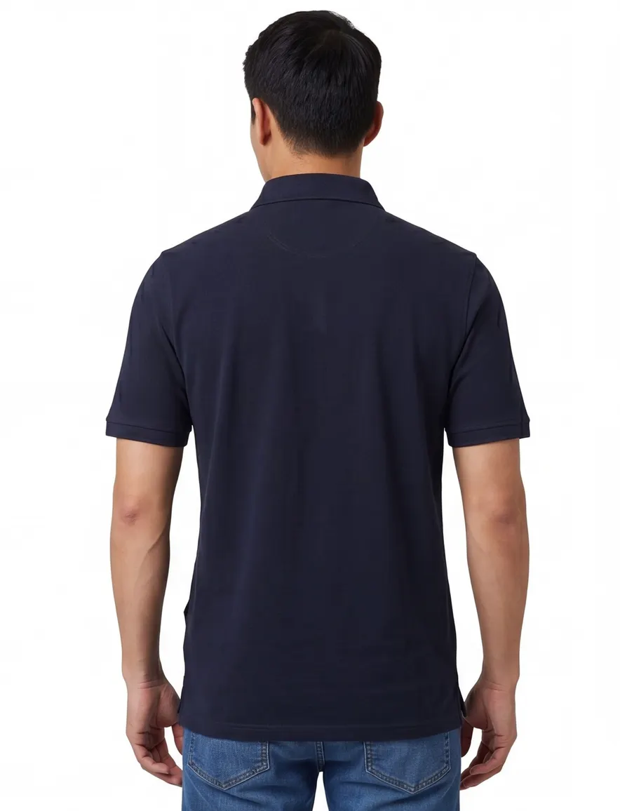 Poloshirt Casa Moda navy blauw