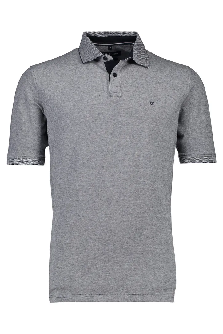 Poloshirt Casa Moda grijs gemeleerd