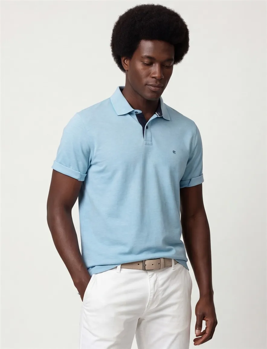 Sport Stretch poloshirt Casa Moda blauw