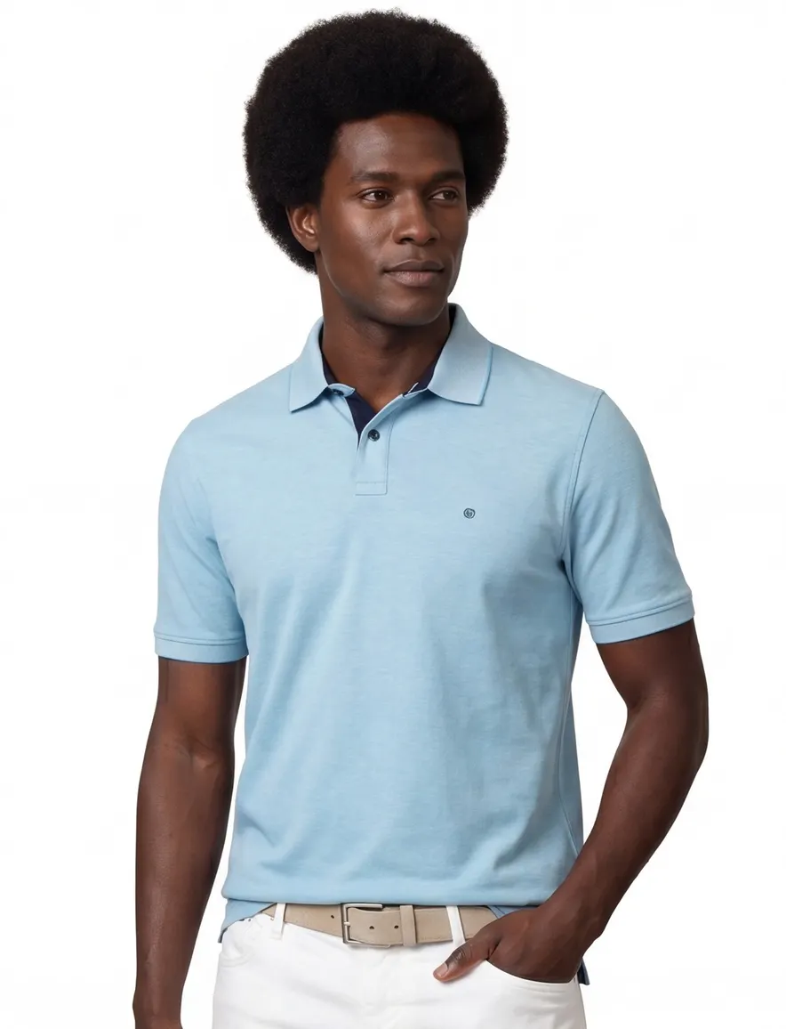 Sport Stretch poloshirt Casa Moda blauw