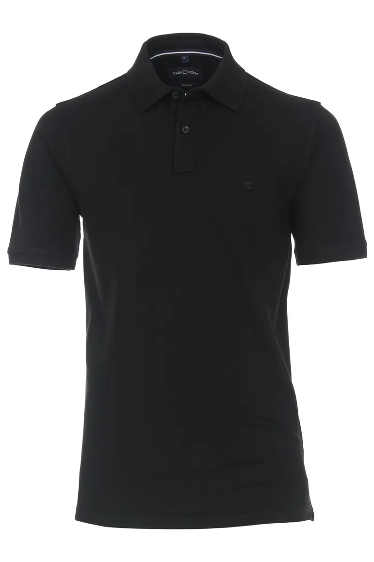 Casa Moda poloshirt zwart