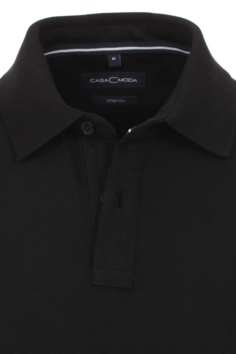 Casa Moda poloshirt zwart