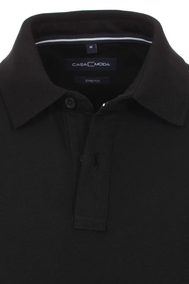 Zwarte polo Casa Moda