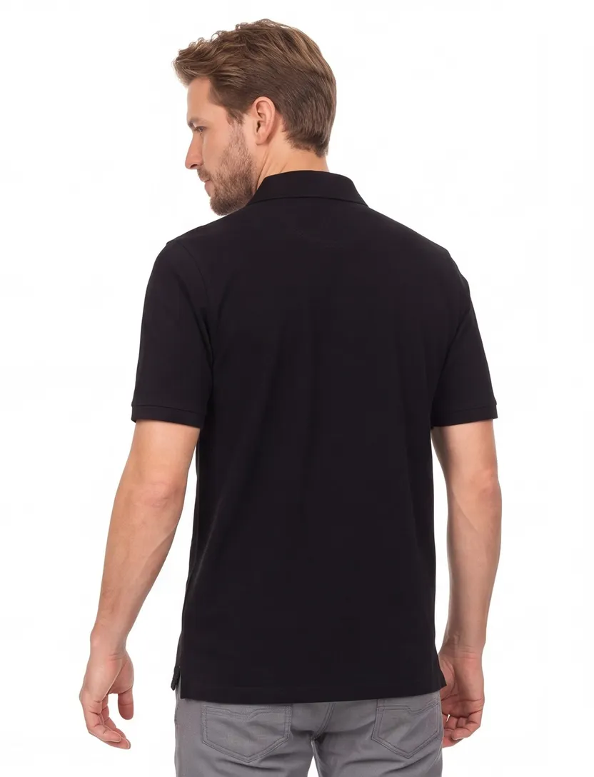 Zwarte polo Casa Moda