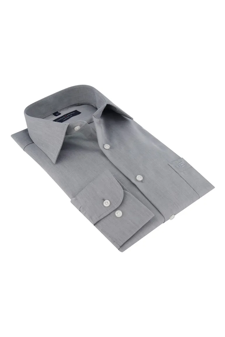 Grijs overhemd Casa Moda Comfort Fit mouwlengte 7