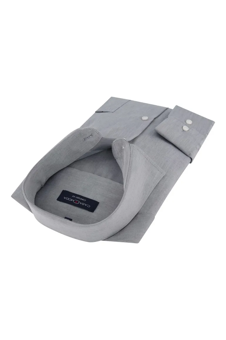 Grijs overhemd Casa Moda Comfort Fit mouwlengte 7