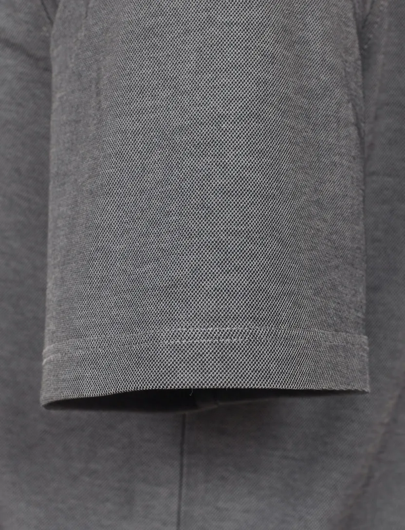 poloshirt korte mouw Casa Moda grijs wijde fit