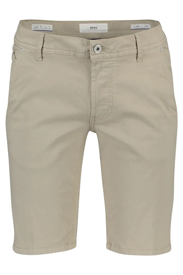 Brax korte broek Bennet Hi-Flex 5-pocket beige