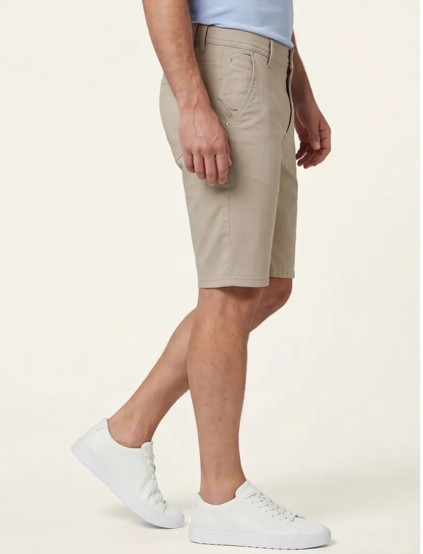 Brax korte broek Bennet Hi-Flex 5-pocket beige