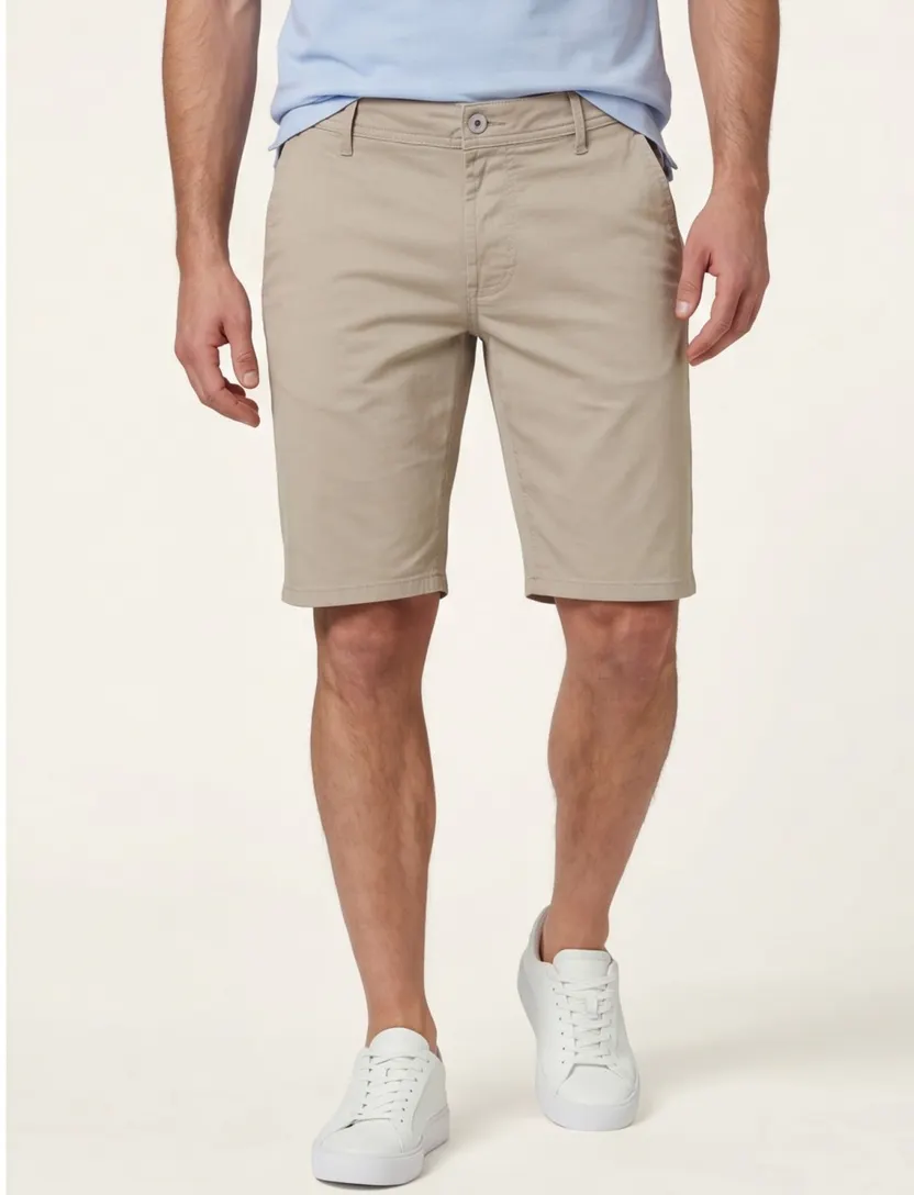 Brax korte broek Bennet Hi-Flex 5-pocket beige