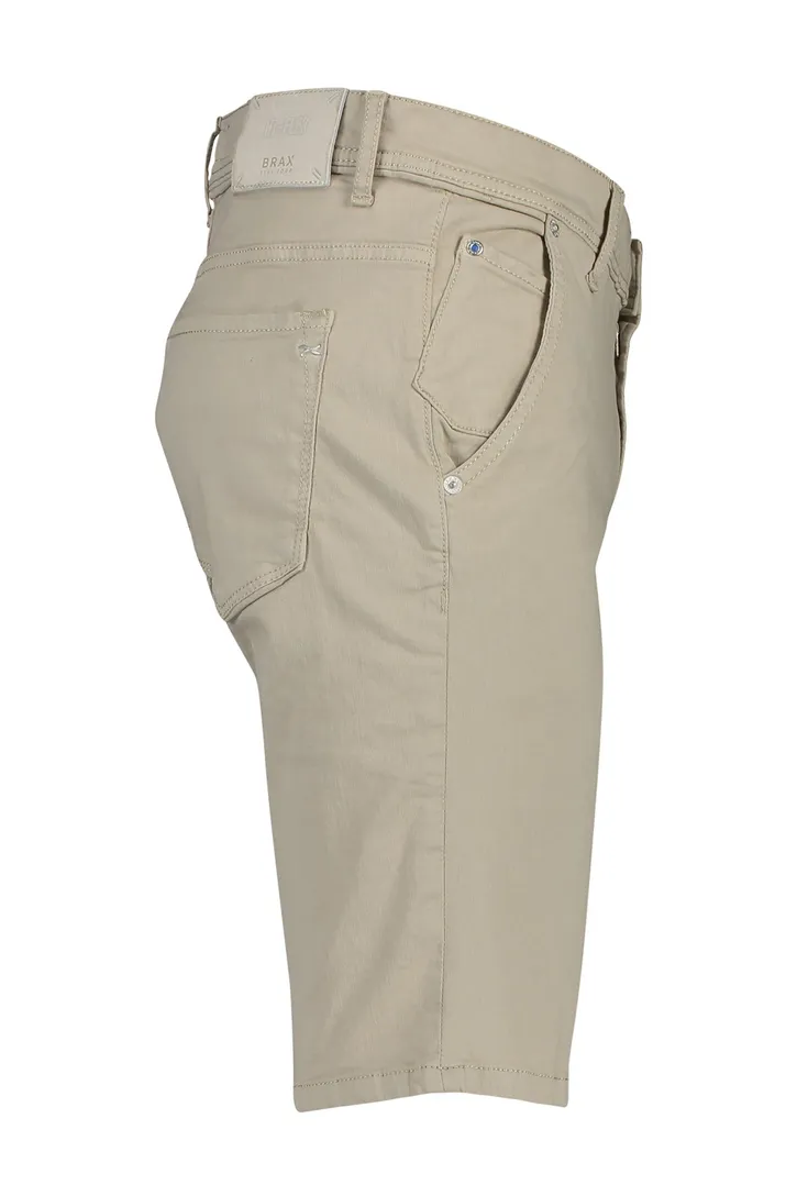 Brax korte broek Bennet Hi-Flex 5-pocket beige