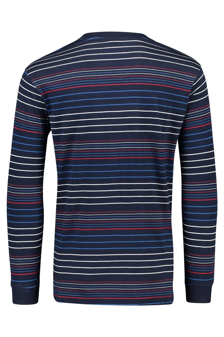 Navy pyjamashirt Pastunette gestreept