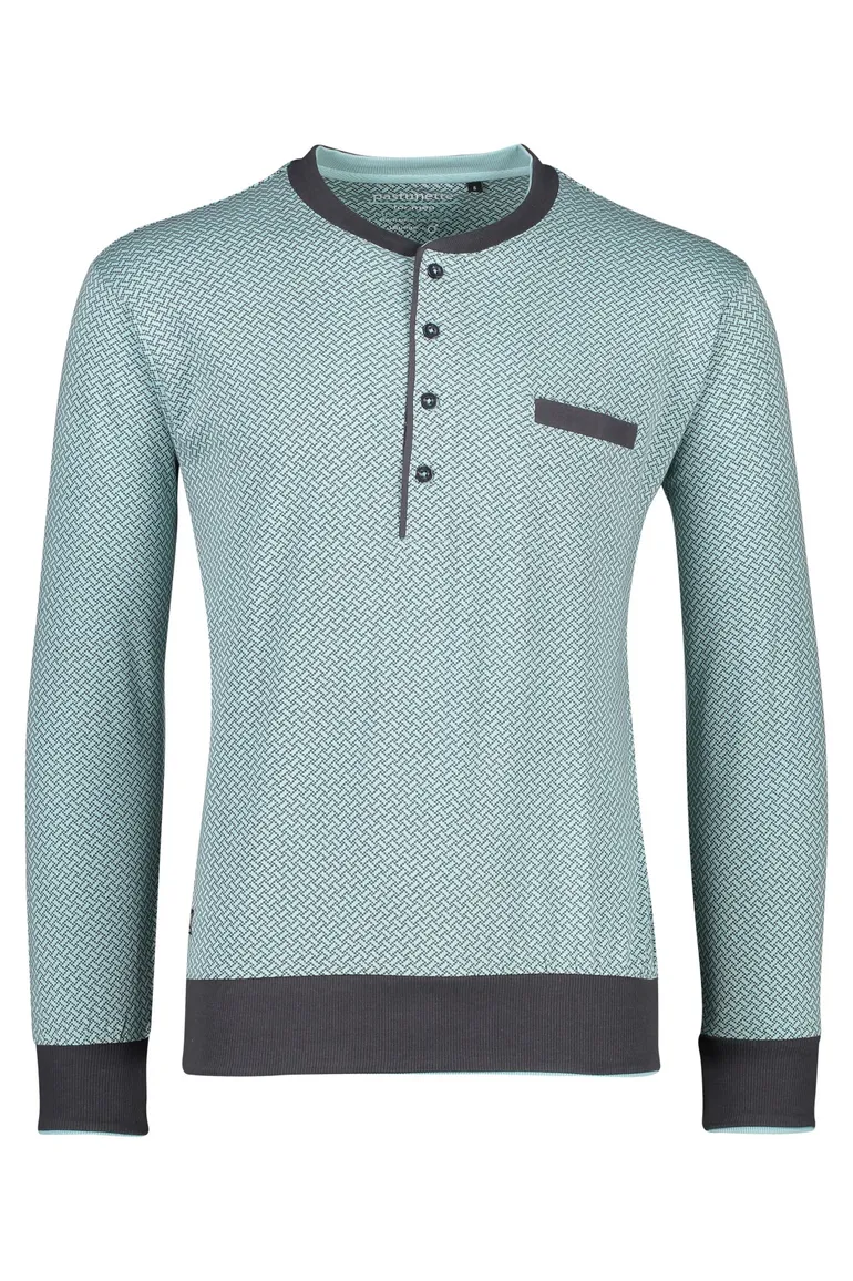 Pyjama shirt Pastunette lange mouwen knopen