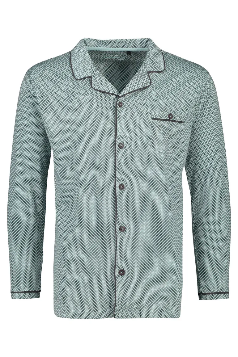 Groen pyjamashirt Pastunette met print