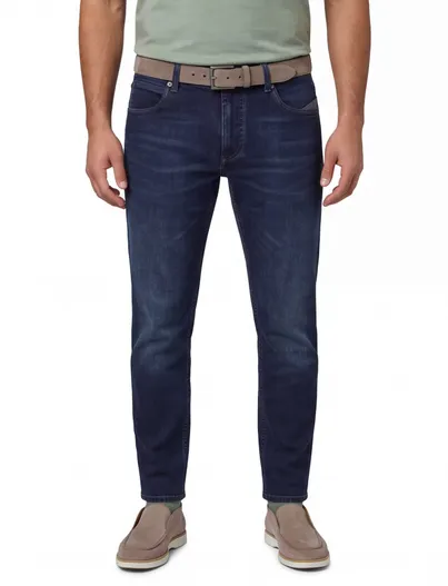 Camel Active Camel Active spijkerbroek donkerblauw effen denim Madison slim fit