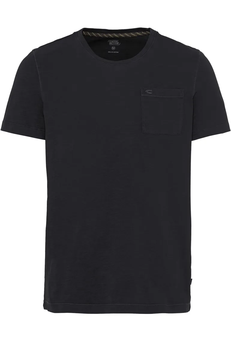Donkergrijs t-shirt Camel Active met borstzak