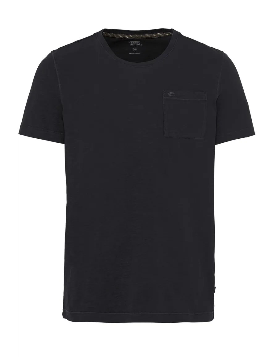 Donkergrijs t-shirt Camel Active met borstzak