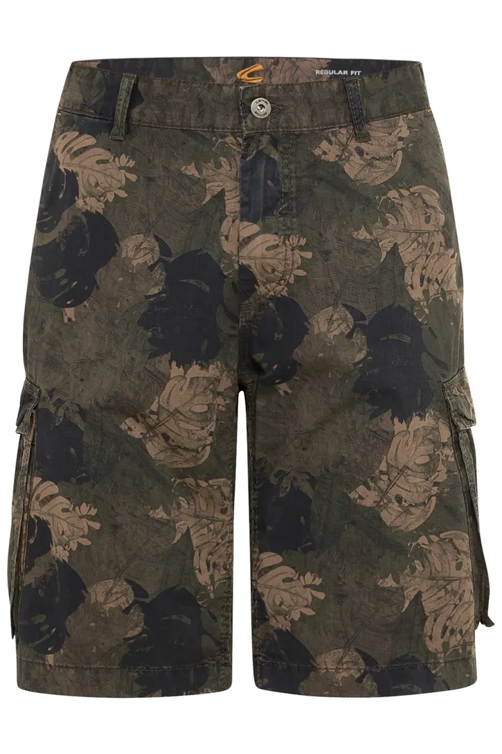 Korte broek Camel Active groen met blad print