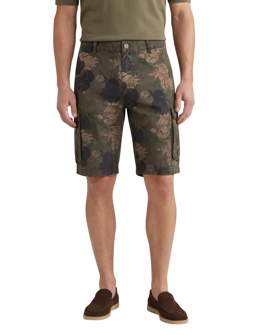 Korte broek Camel Active groen met blad print