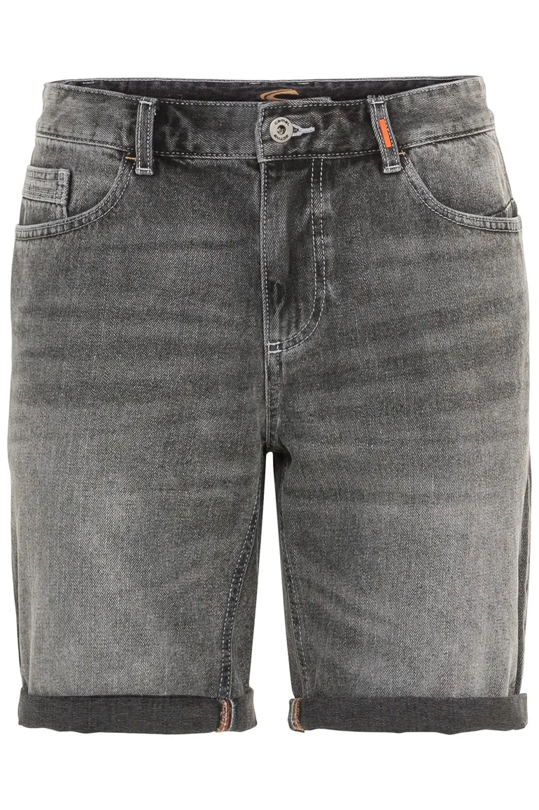 Camel Active short Slim Fit grijs 5-pocket
