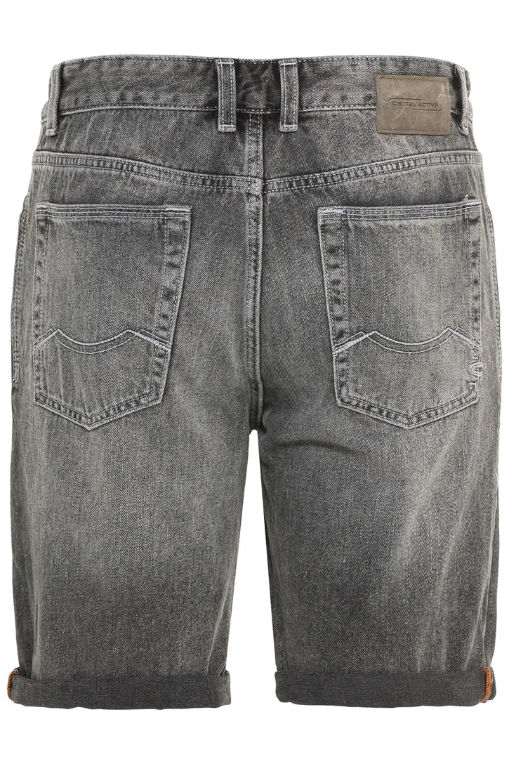 Grijze korte broek Camel Active Slim Fit 5-pocket