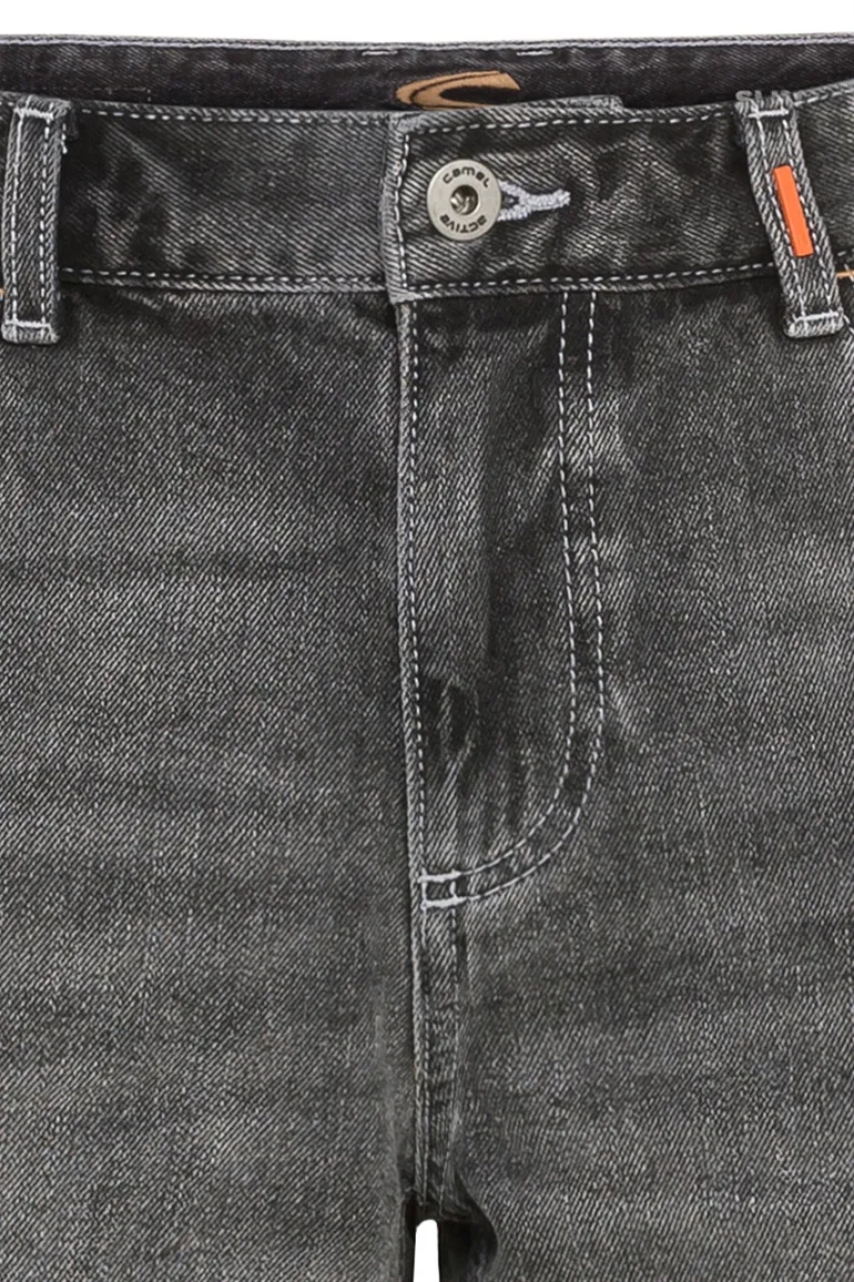 Camel Active short Slim Fit grijs 5-pocket