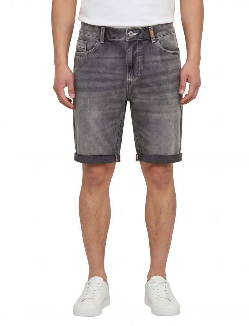 Grijze korte broek Camel Active Slim Fit 5-pocket