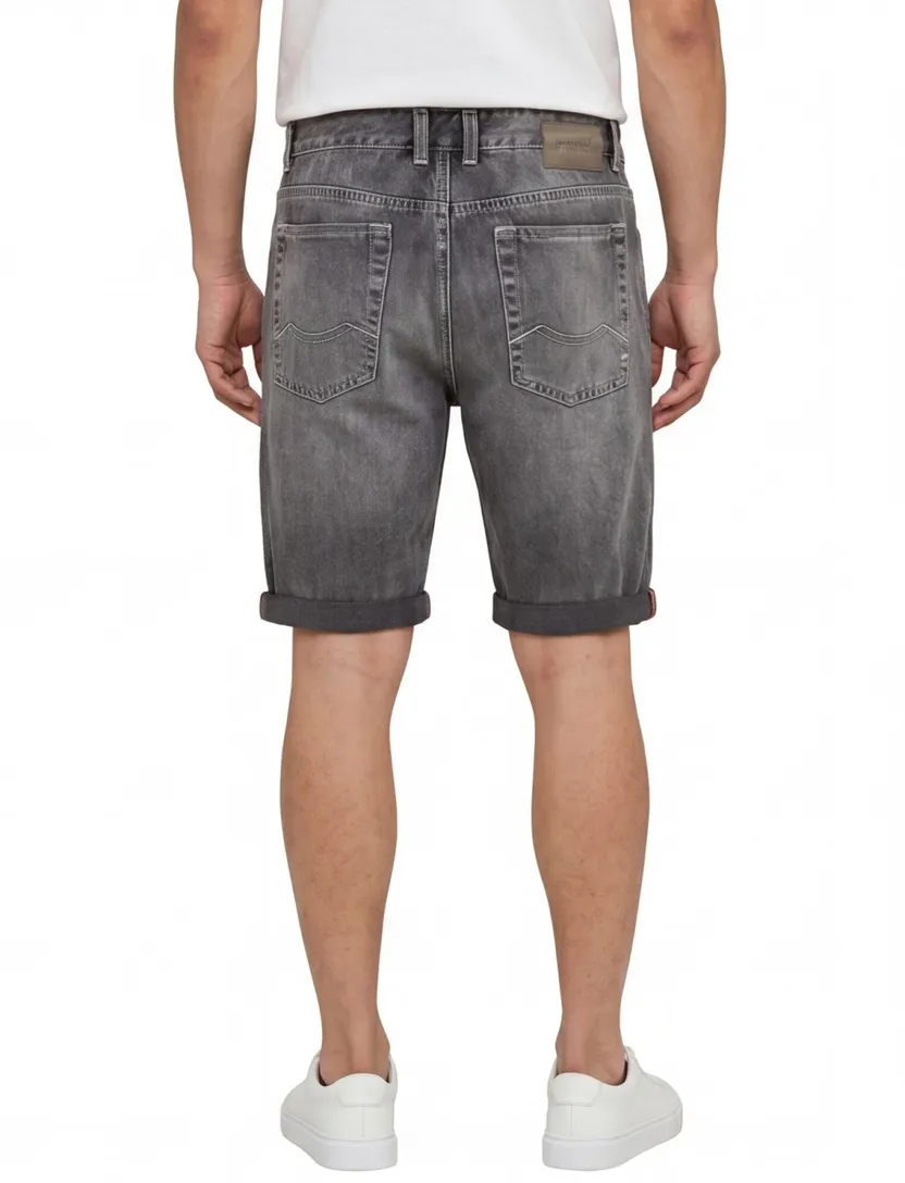 Grijze korte broek Camel Active Slim Fit 5-pocket