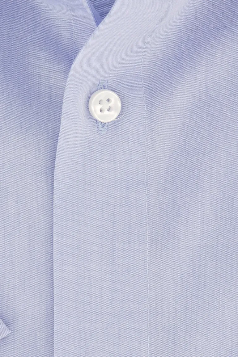 Casa Moda overhemd korte mouw blauw uni